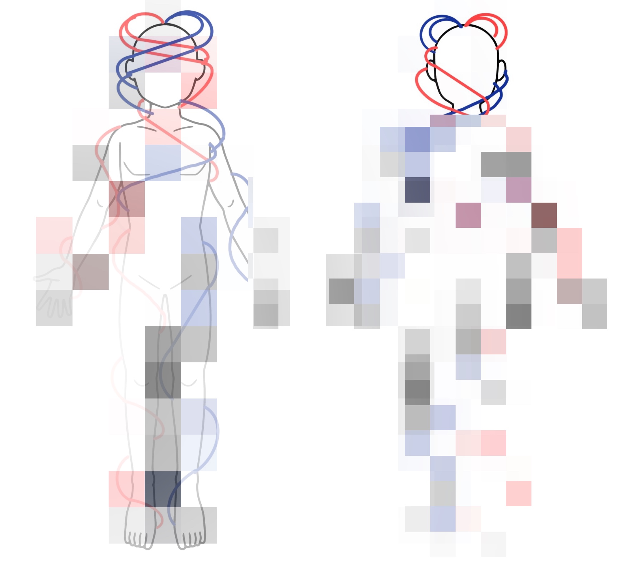 ねじれの法則のイラスト